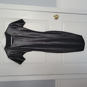 Womens Black Leather Dress Size small Worn Once